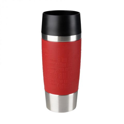 TRAVEL MUG 0,36 l Manschette rot Thermobecher