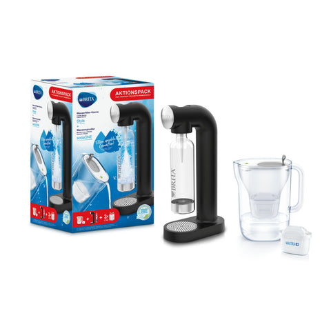 Aktionspack: sodaONE Schwarz Trinkwassersprudler